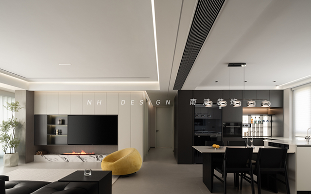 滨河沁月185㎡ | 关于极简的重量辩证法